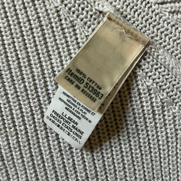 Women’s L.L.Bean Open Front Cotton Knit Cardigan size Small S - Picture 6 of 7